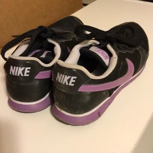 Purple Nike shoes